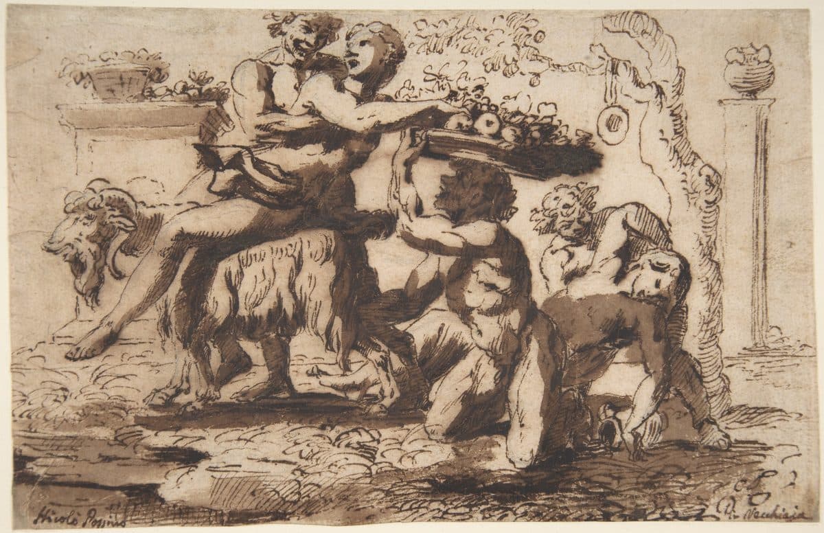 Bacchanal by Nicolas Poussin