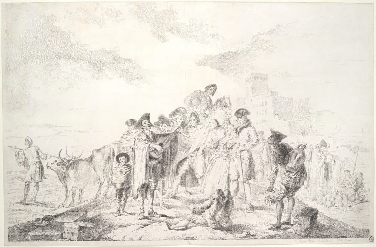 Blind Guitarist by Goya (Francisco de Goya y Lucientes)