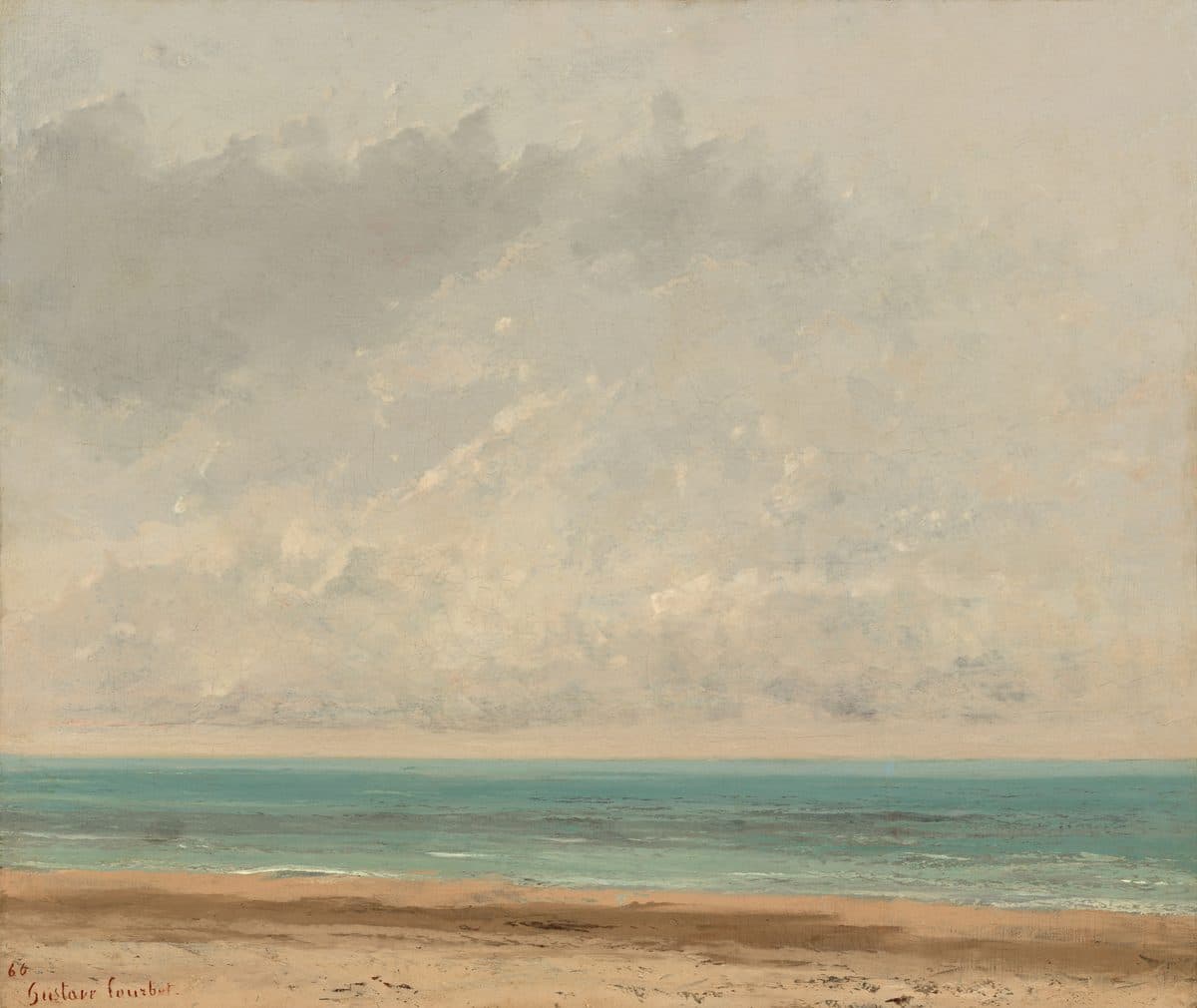 Calm Sea by Gustave Courbet