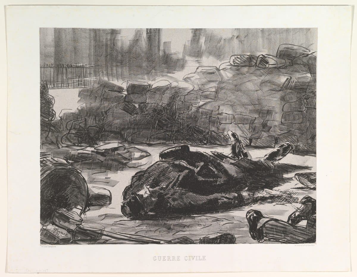Civil War by Edouard Manet