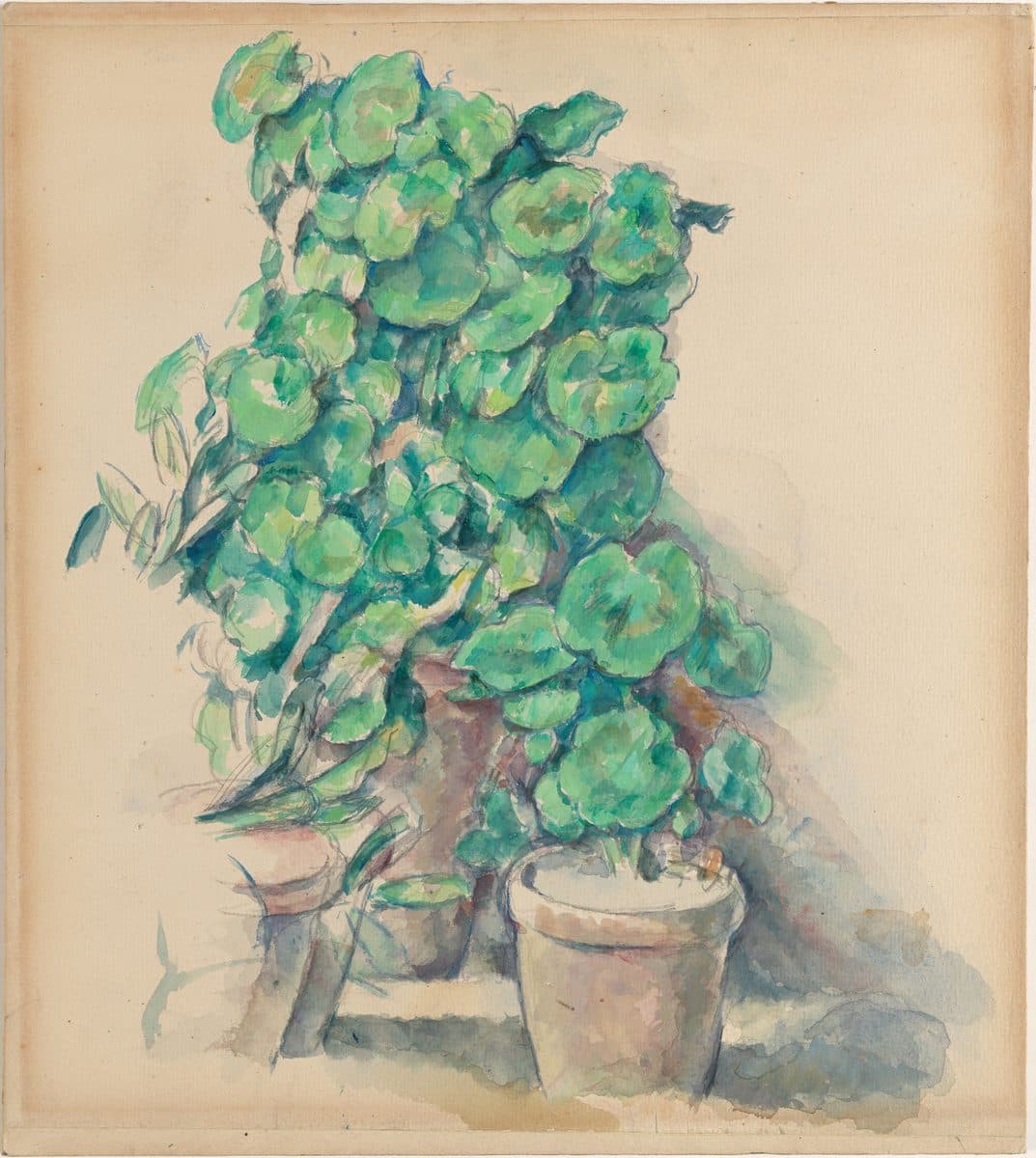 Geraniums by Paul Cezanne