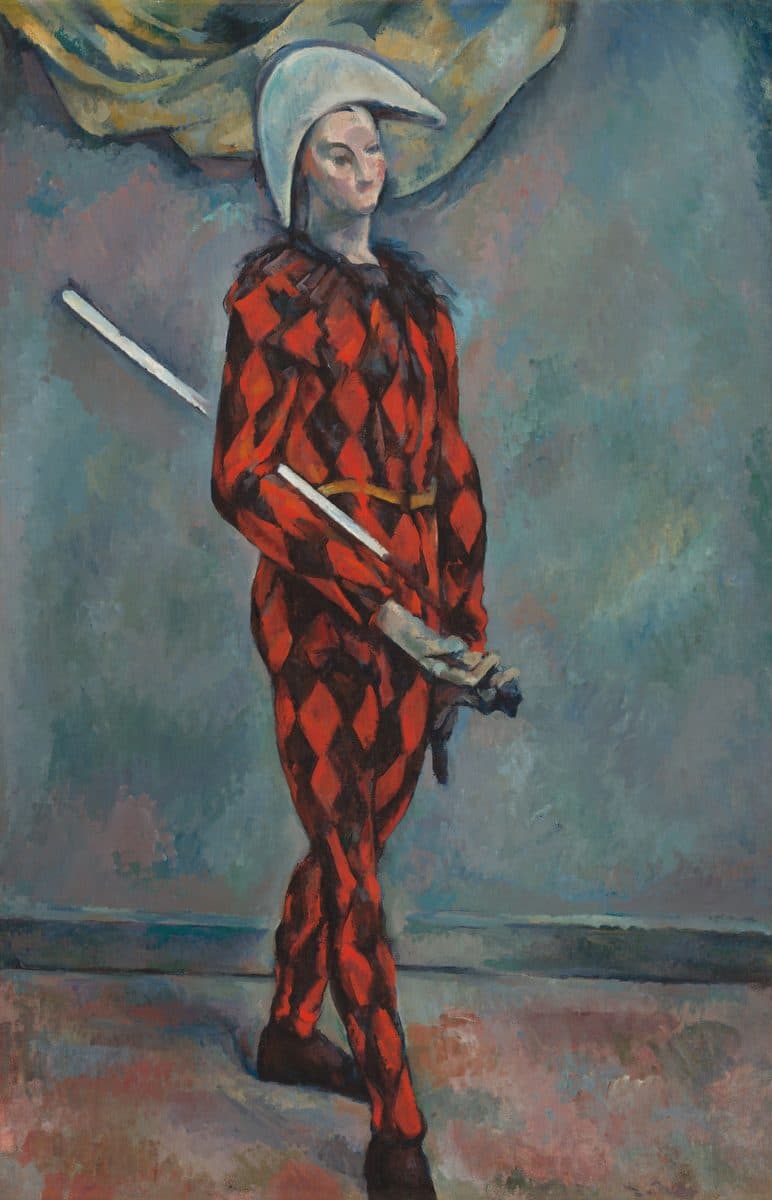 Harlequin by Paul Cezanne