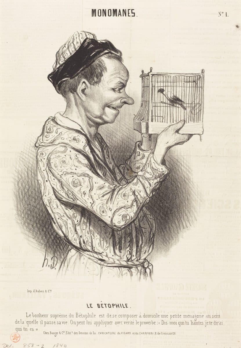 Le Bétophile by Honoré Daumier