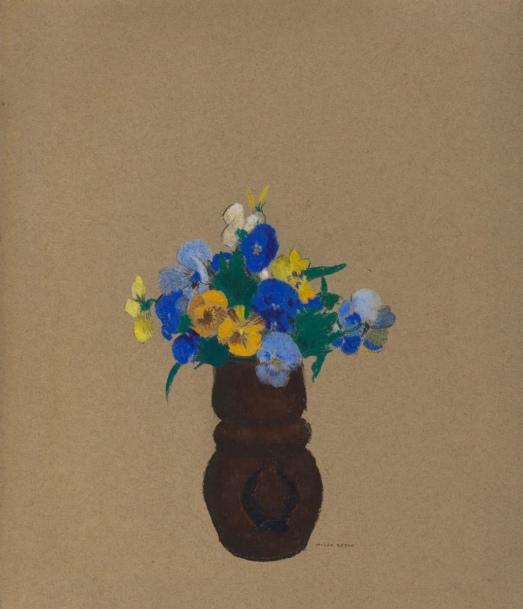 Pansies by Odilon Redon
