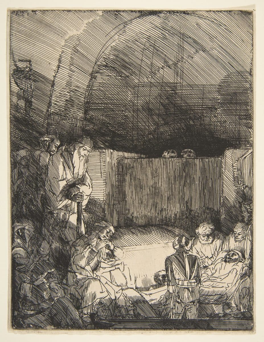 The Entombment by Rembrandt (Rembrandt van Rijn)
