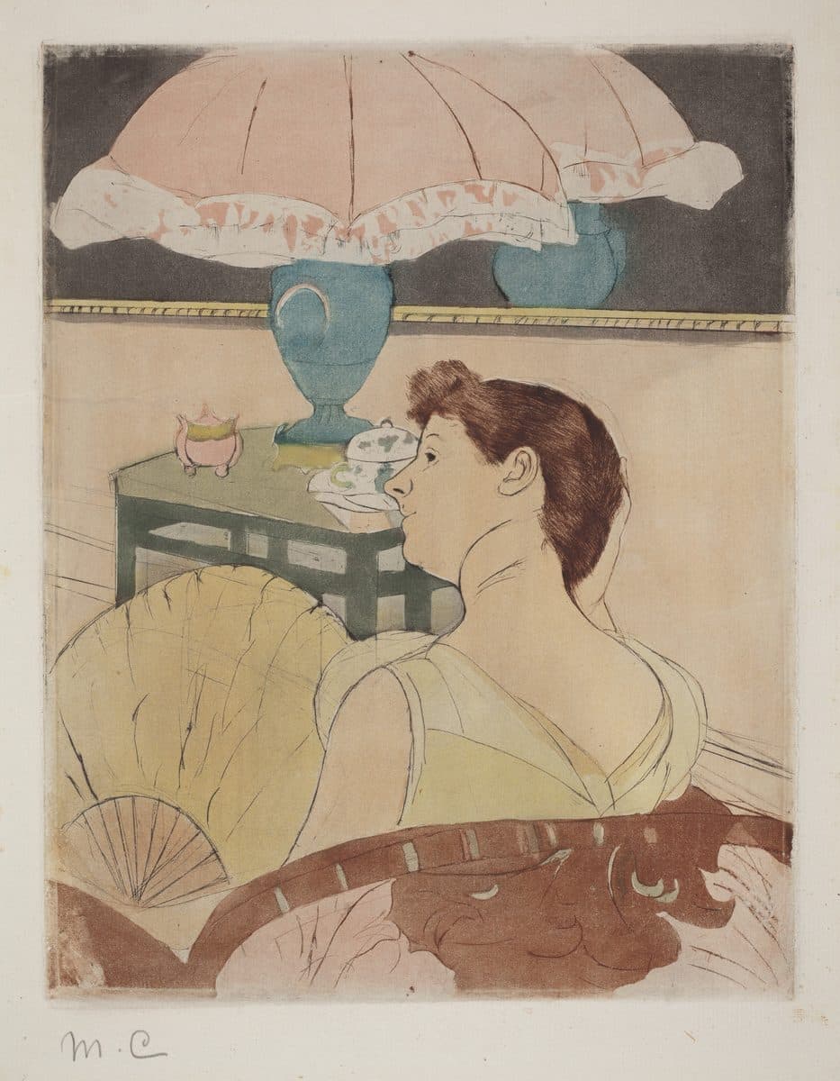 The Lamp by Mary Cassatt