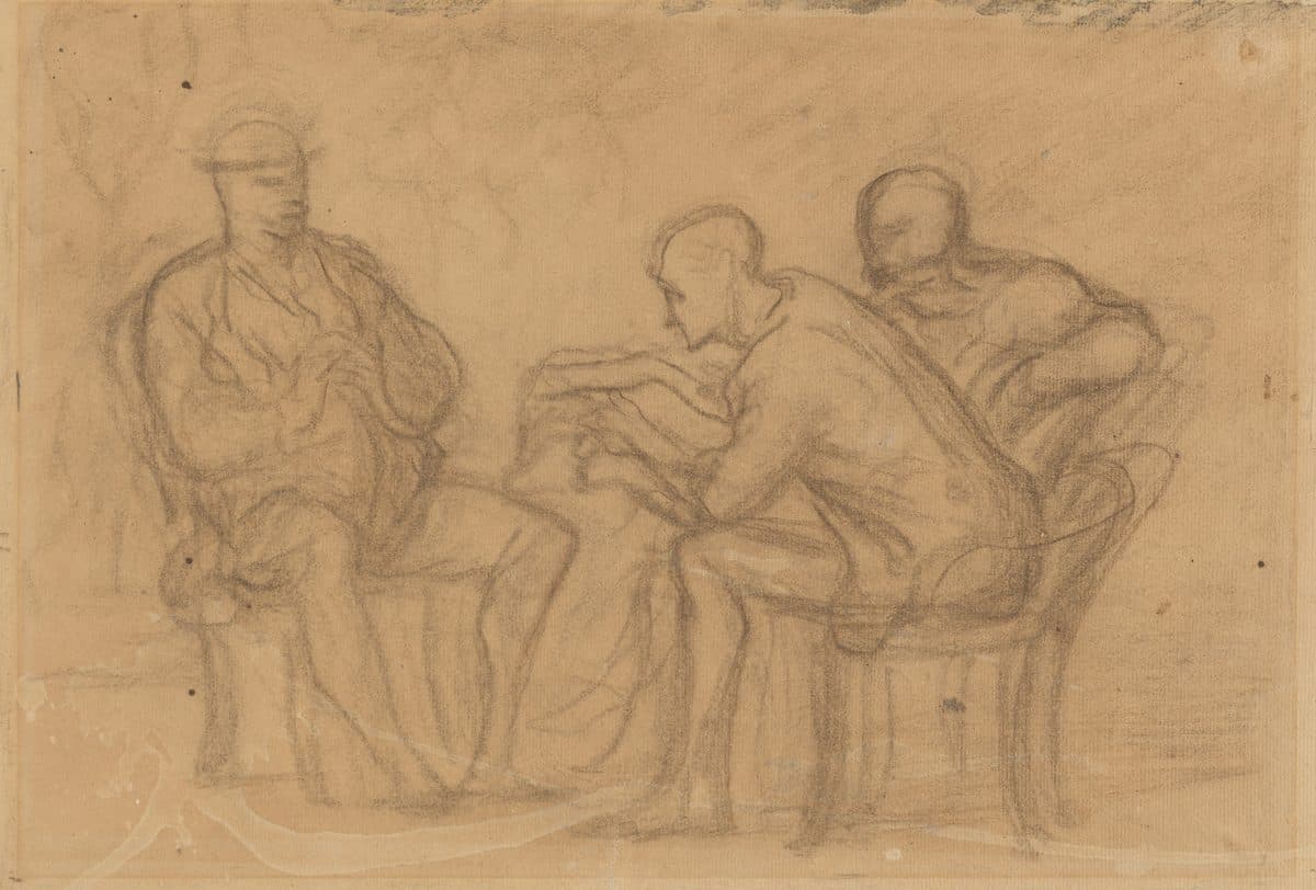 The Reading by Honoré Daumier
