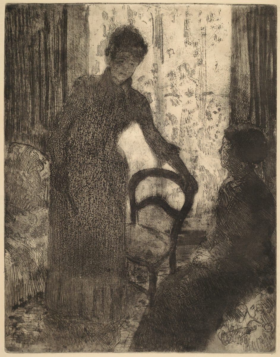 The Visitor by Mary Cassatt