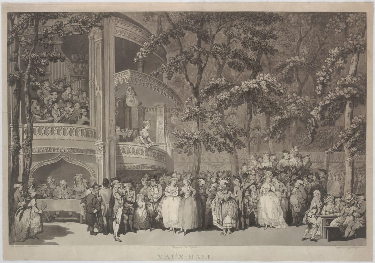Vaux-hall by Thomas Rowlandson