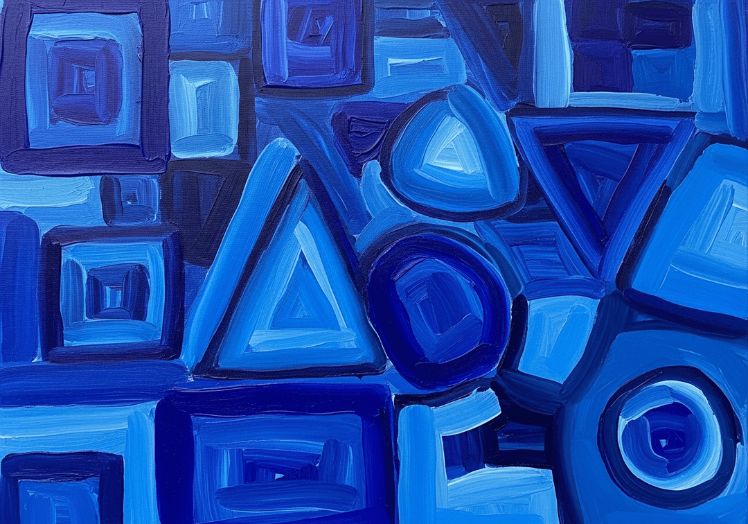 AI art print prepared for large-format framing