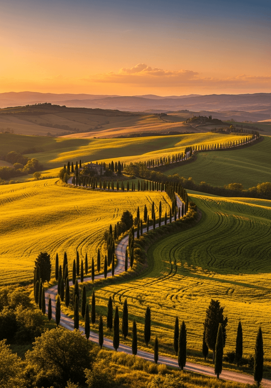 Large framed landscape print made from an upscaled image