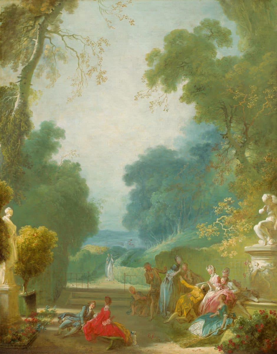 A Game of Hot Cockles by Jean-Honoré Fragonard