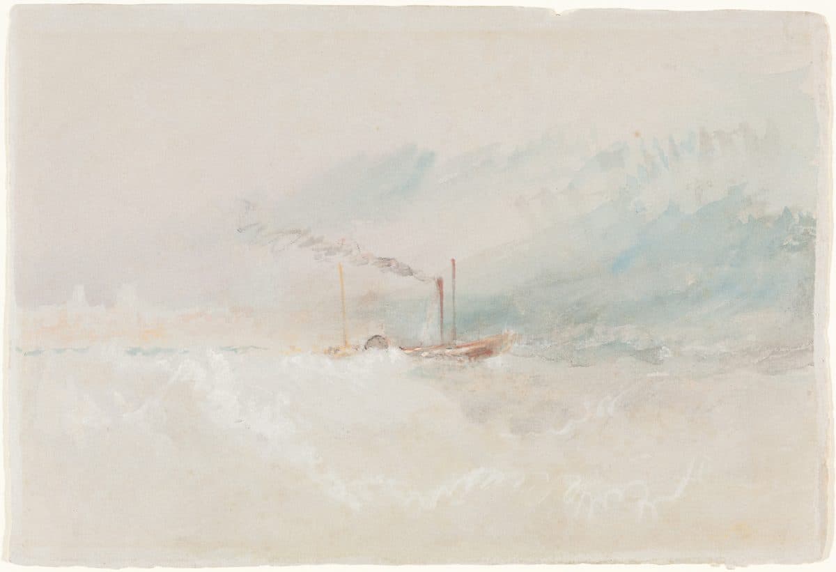 A Packet Boat off Dover by Joseph Mallord William Turner