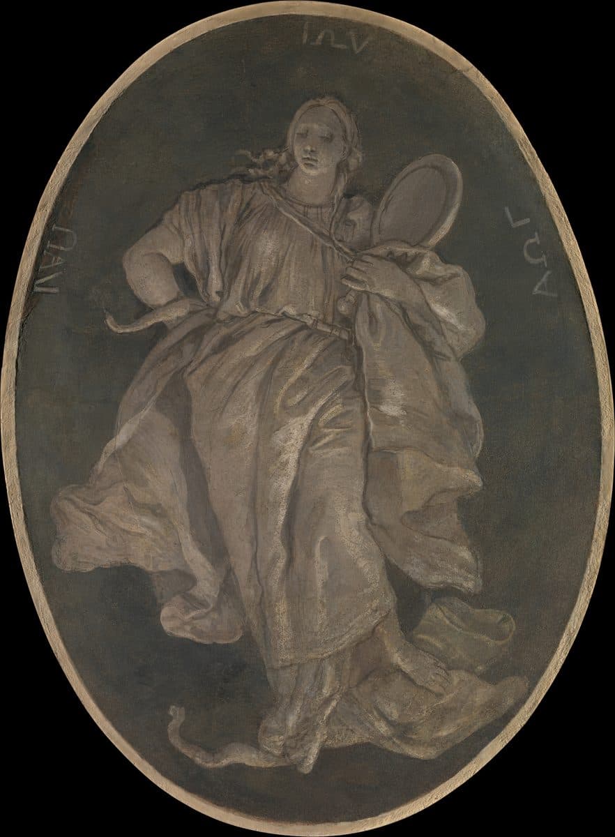 Allegorical Figure Representing Prudence by Giovanni Battista Tiepolo