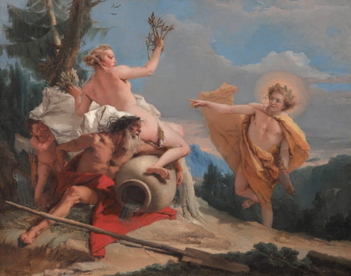 Apollo Pursuing Daphne by Giovanni Battista Tiepolo