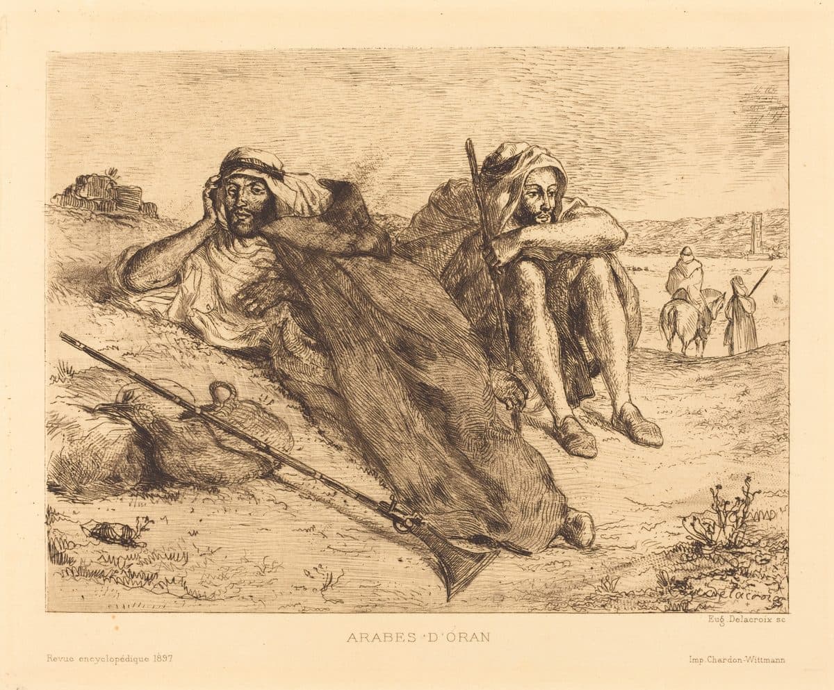 Arabes d'Oran by Eugène Delacroix