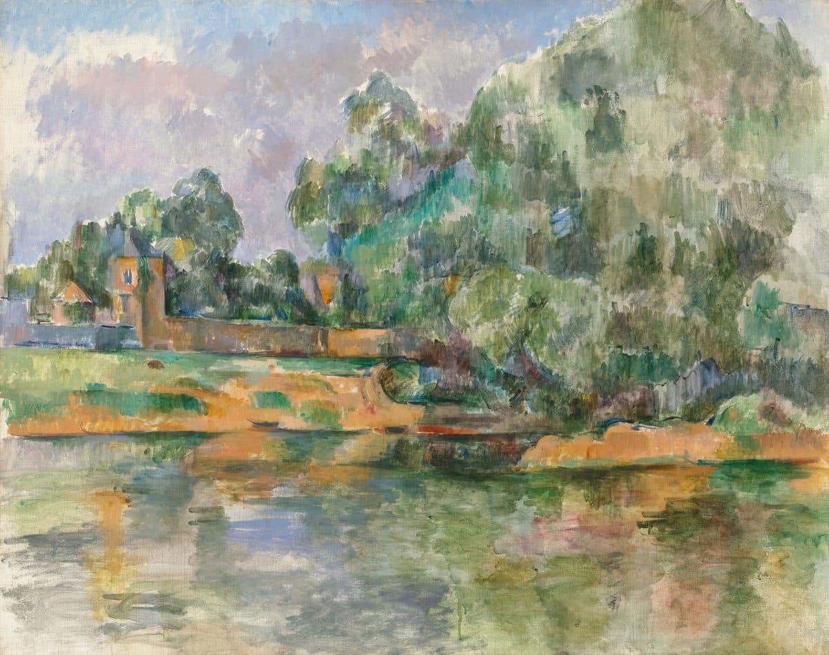Banks of the Seine at Médan by Paul Cezanne