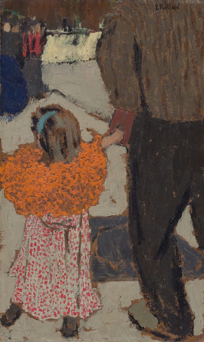 Child Wearing a Red Scarf by Edouard Vuillard