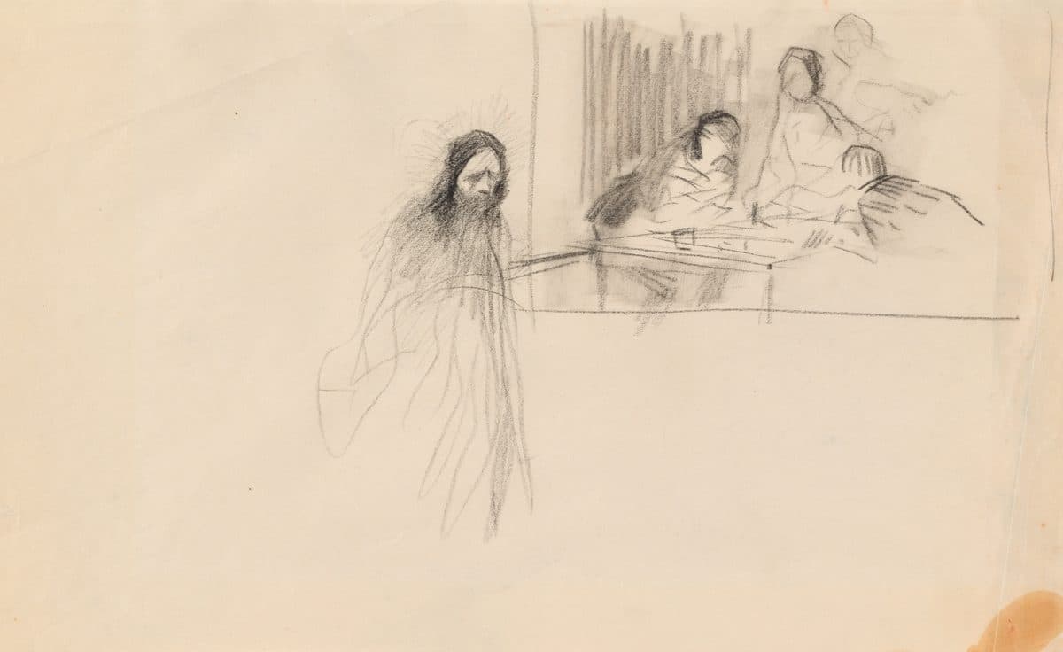 Christ at Emmaus by Jean-Louis Forain