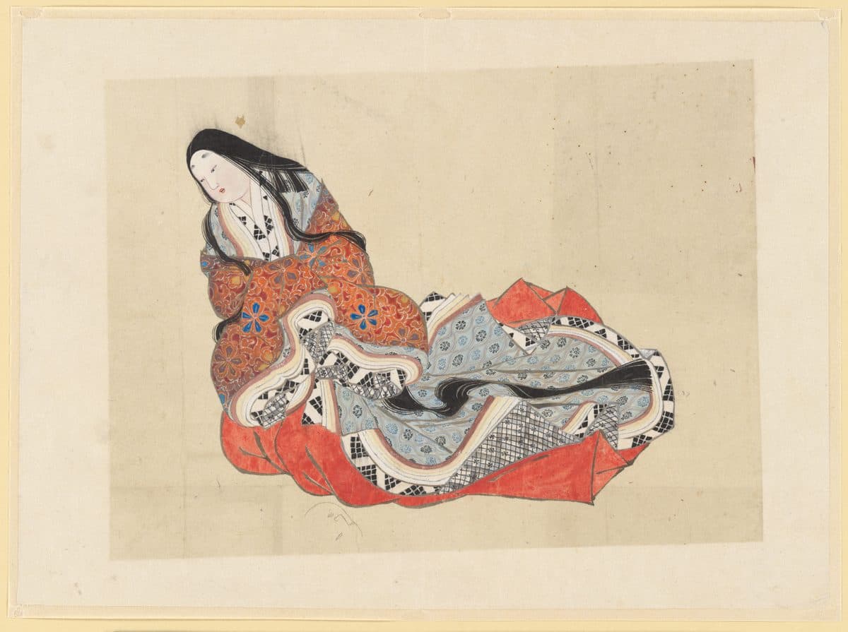Court Lady by Katsushika Hokusai