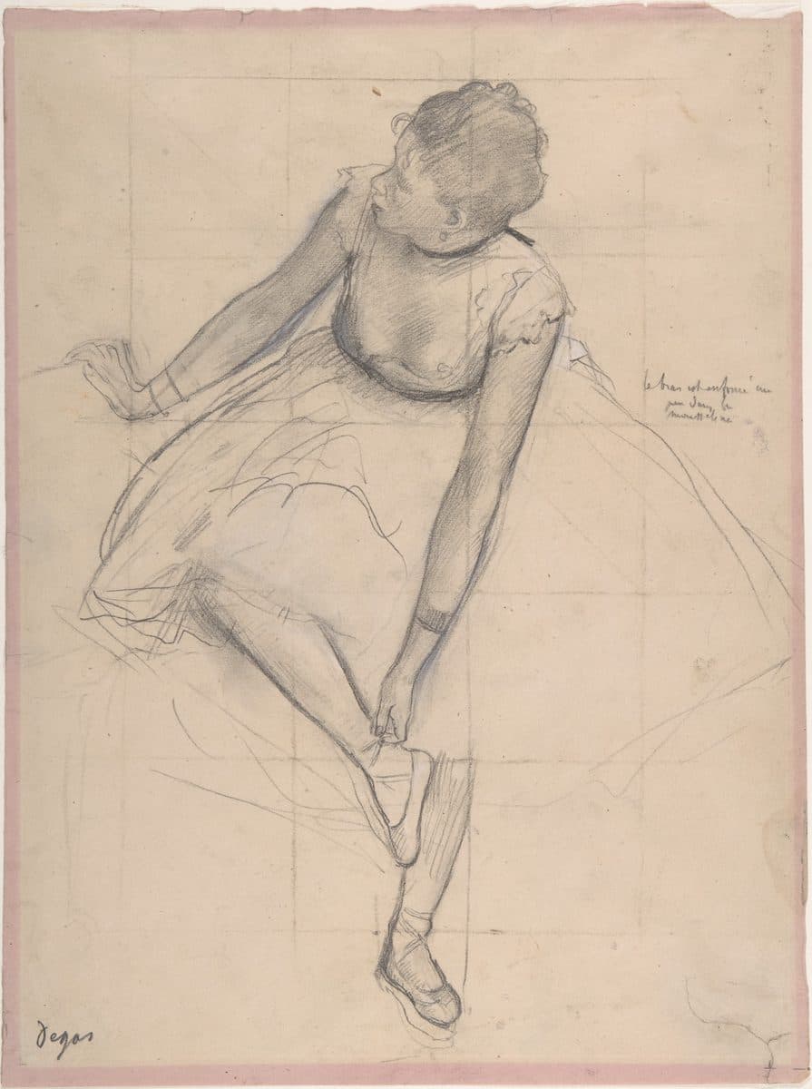 Dancer Adjusting Her Slipper by Edgar Degas