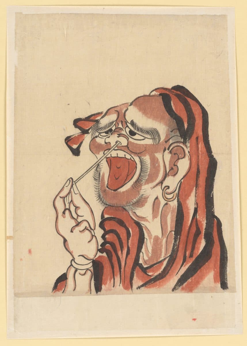 Daruma (Buddhist Saint) by Katsushika Hokusai