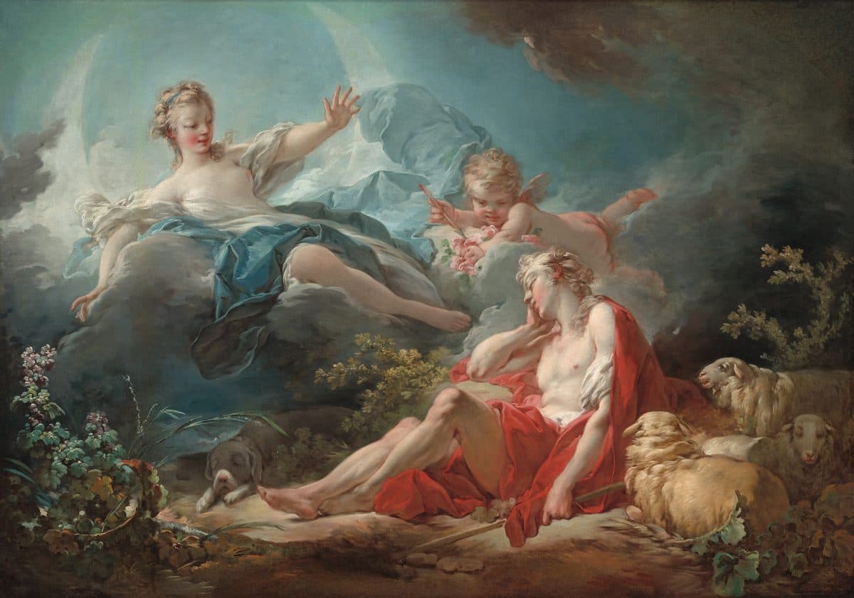 Diana and Endymion by Jean-Honoré Fragonard