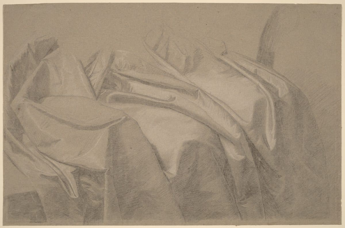 Drapery Study for "Mary and Elizabeth Royall" by John Singleton Copley