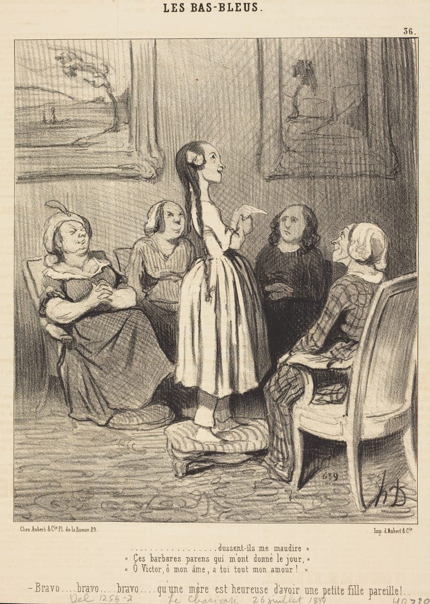 ...dussent-ils me maudire. Ces barbares parens... by Honoré Daumier