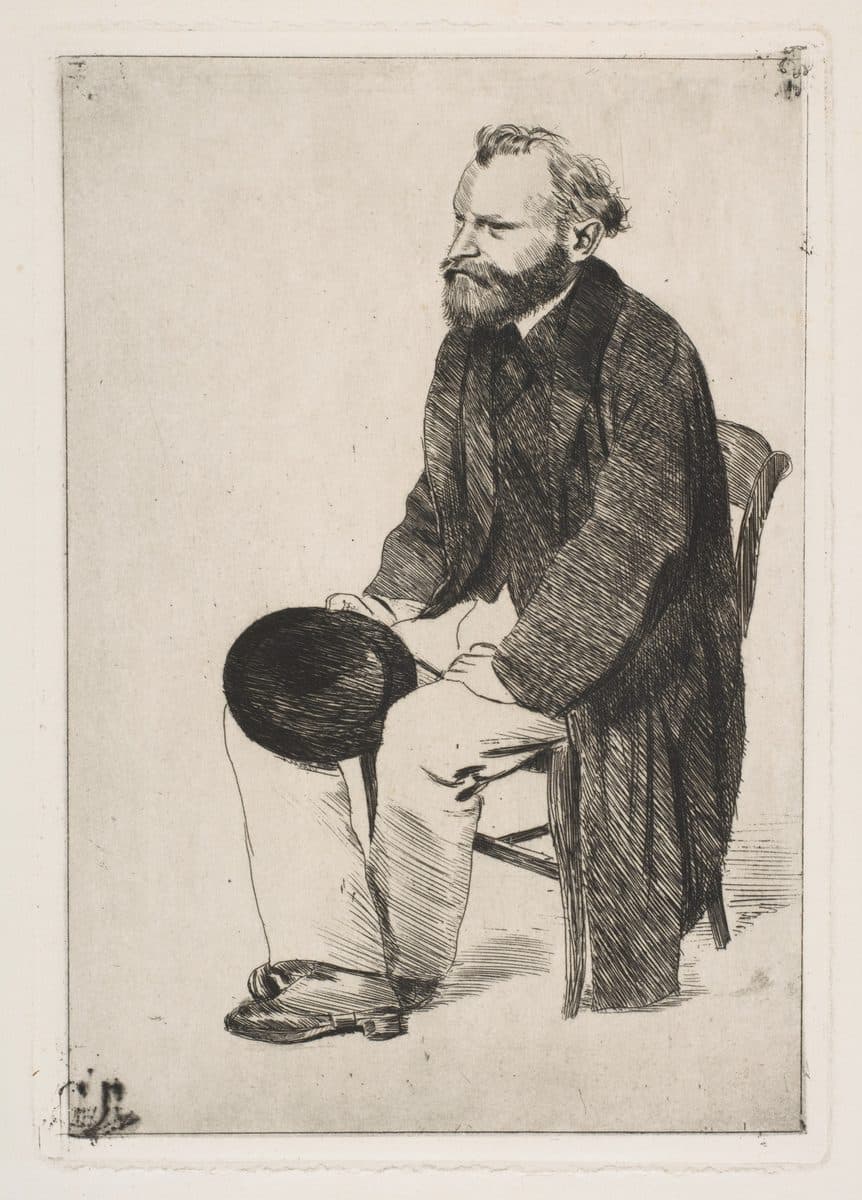Édouard Manet, Seated, Turned to the Left by Edgar Degas