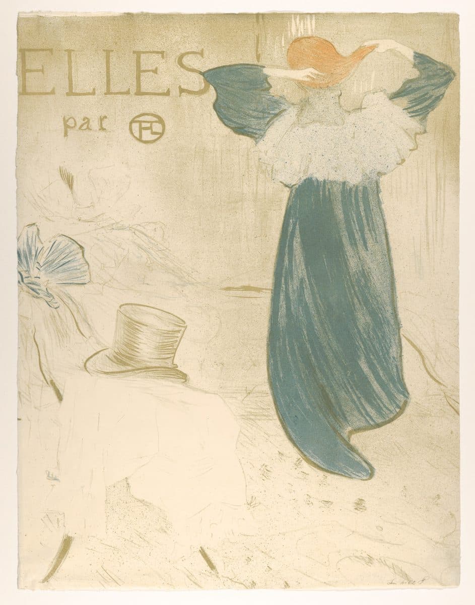 Elles (portfolio cover) by Henri de Toulouse-Lautrec