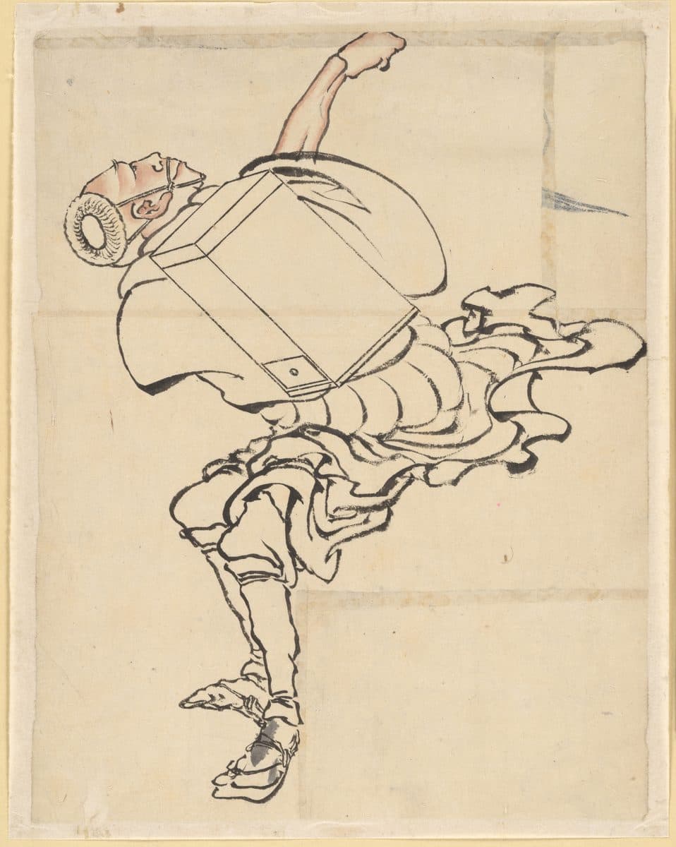 Fan Peddler by Katsushika Hokusai