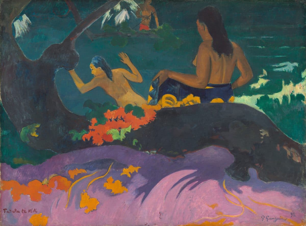 Fatata te Miti (By the Sea) by Paul Gauguin