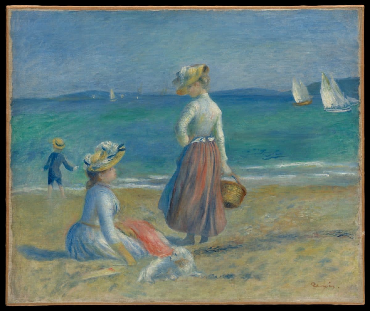 Figures on the Beach by Auguste Renoir