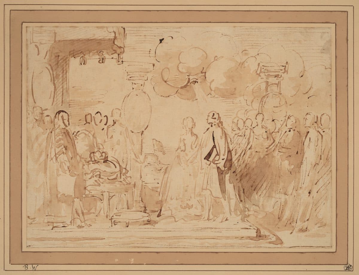 George III Resuming Royal Power in 1789 by Benjamin West