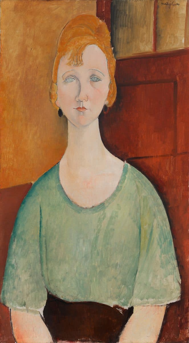 Girl in a Green Blouse by Amedeo Modigliani