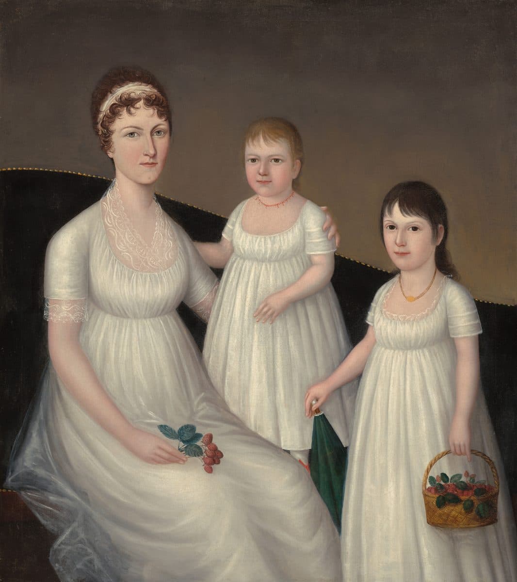 Grace Allison McCurdy (Mrs. Hugh McCurdy) and Her Daughters, Mary Jane and Letitia Grace by Joshua Johnson