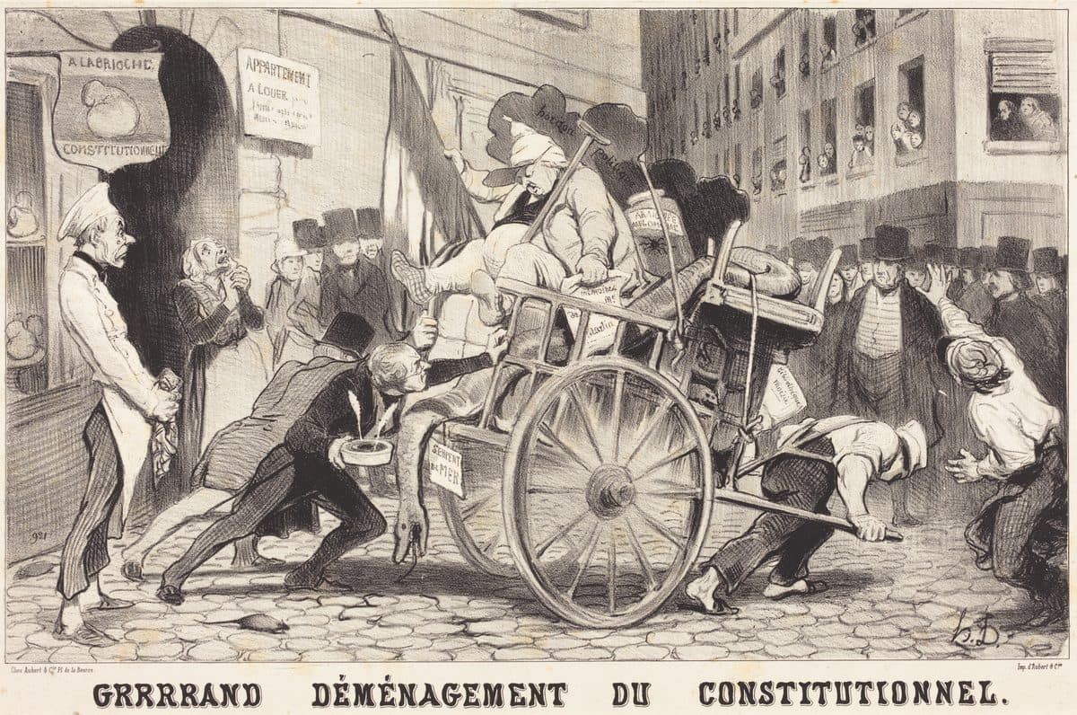 Grrrrand Déménagement du Constitutionnel by Honoré Daumier