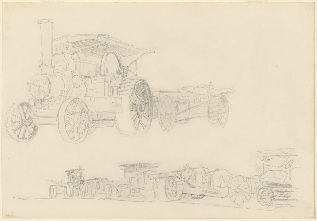 Gun Carriages, France by John Singer Sargent