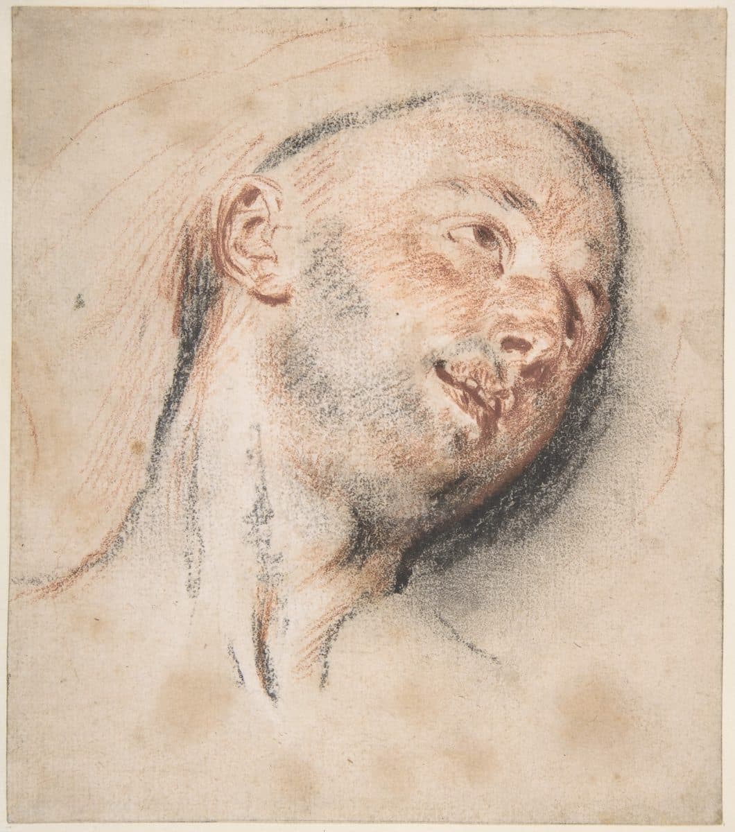 Head of a Man by Antoine Watteau
