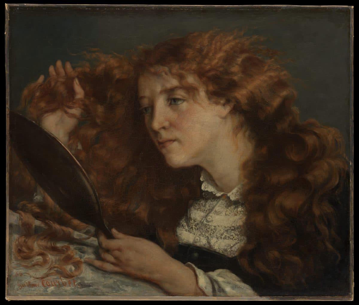 Jo, La Belle Irlandaise by Gustave Courbet