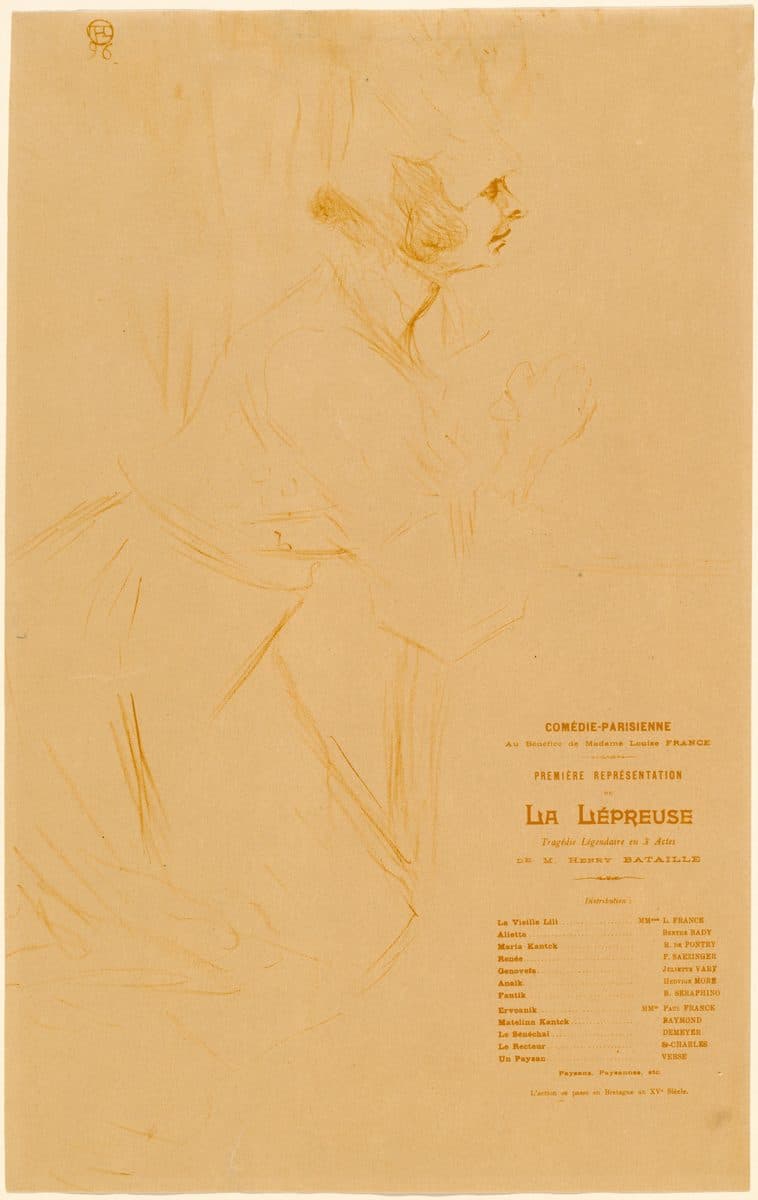 La Lépreuse by Henri de Toulouse-Lautrec