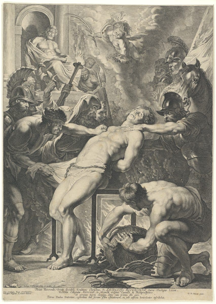 Martyrdom of Saint Lawrence by Lucas Vorsterman I