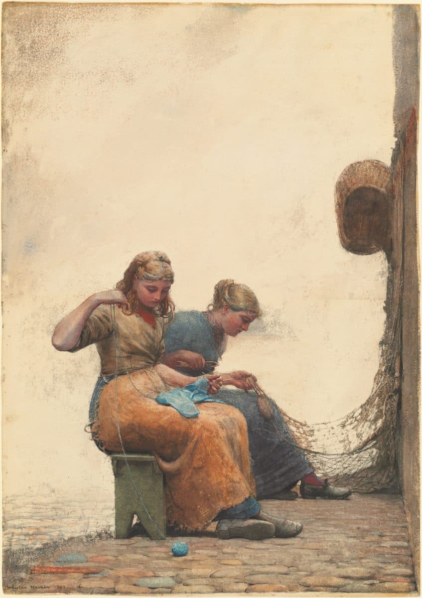 Mending the Nets by Winslow Homer