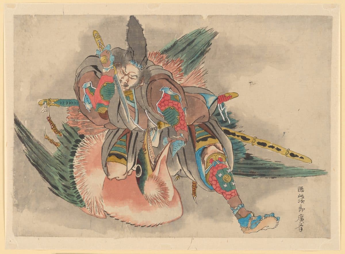 Okijiro Hironari by Katsushika Hokusai