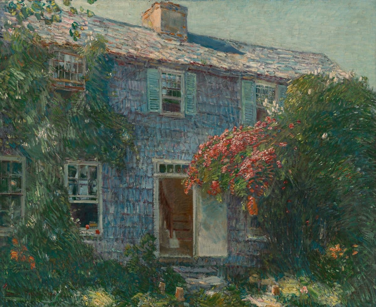 Old House at East Hampton by Childe Hassam