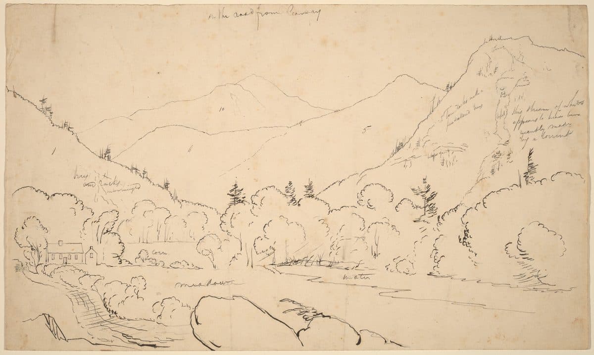 On the Road from Conway by Thomas Cole