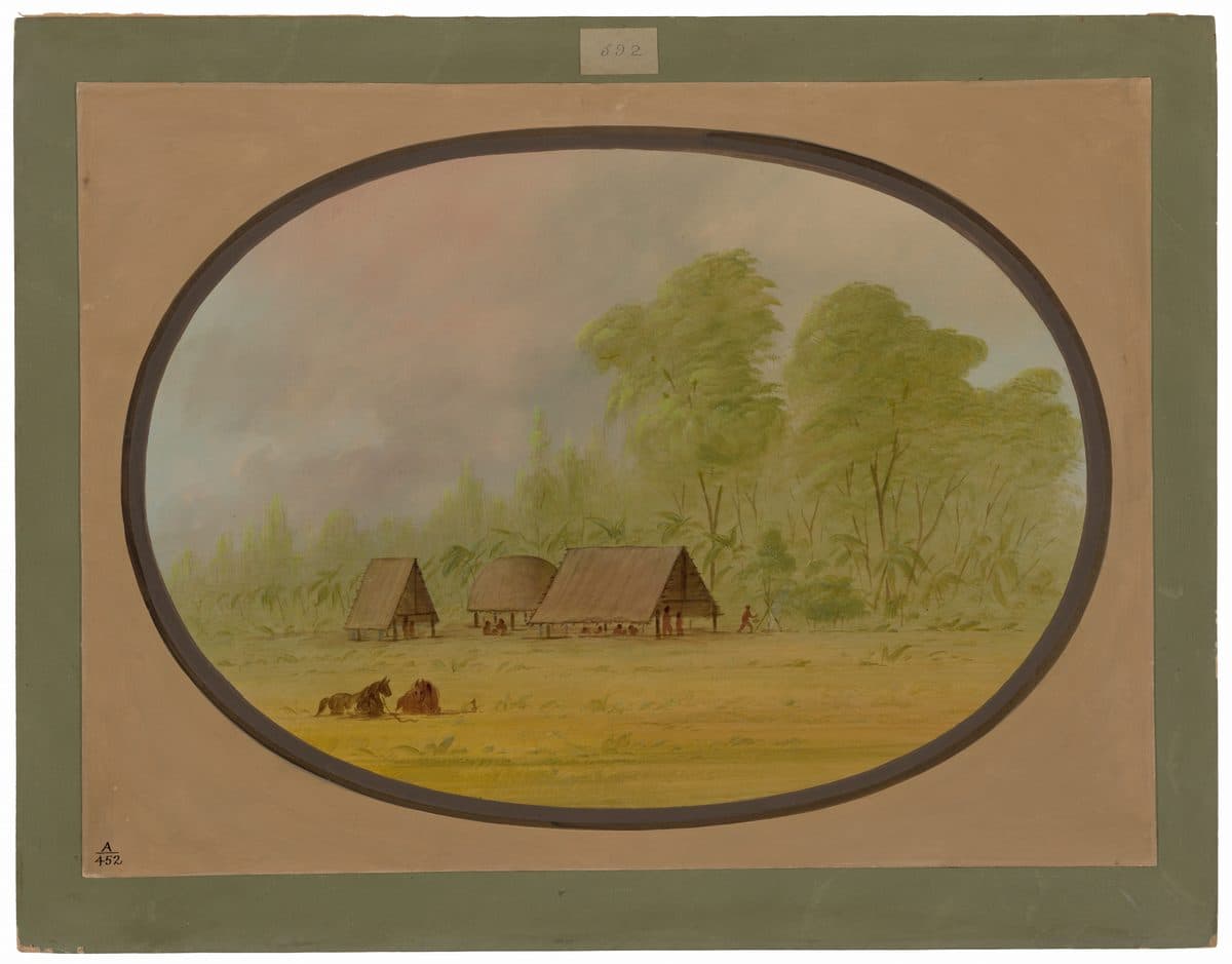 Pacapacurus Village by George Catlin
