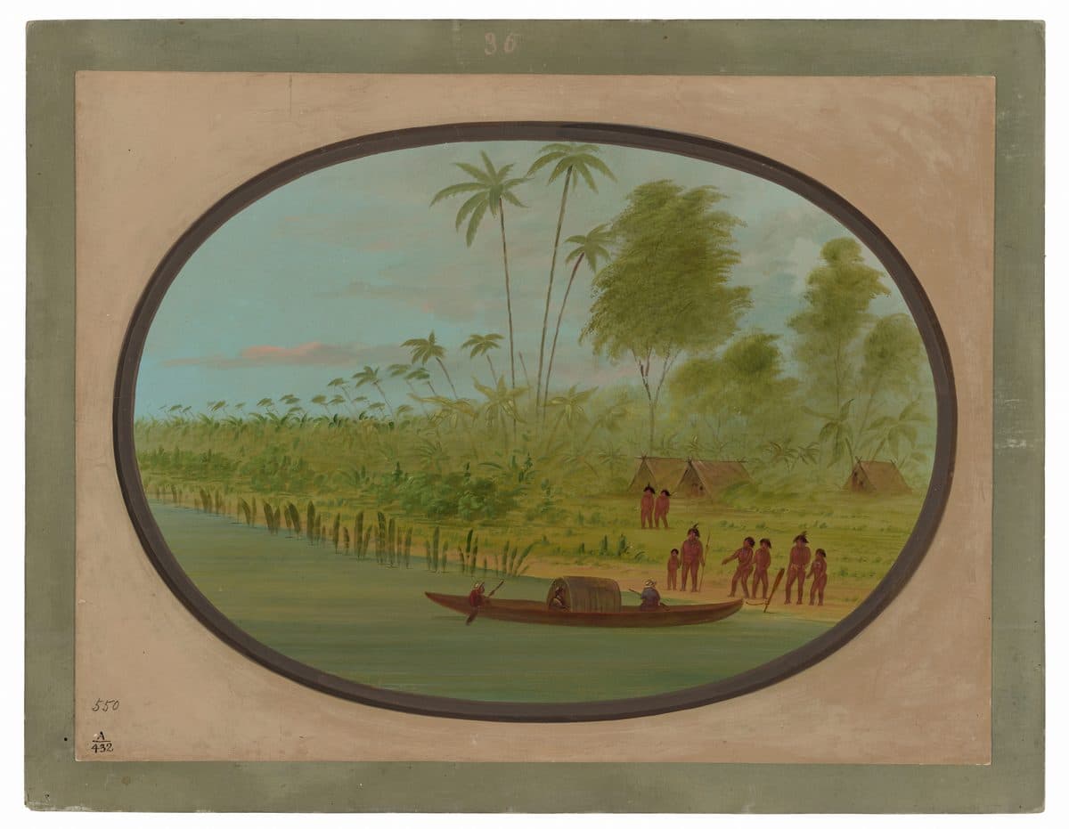 Painting the Tobos Chief by George Catlin