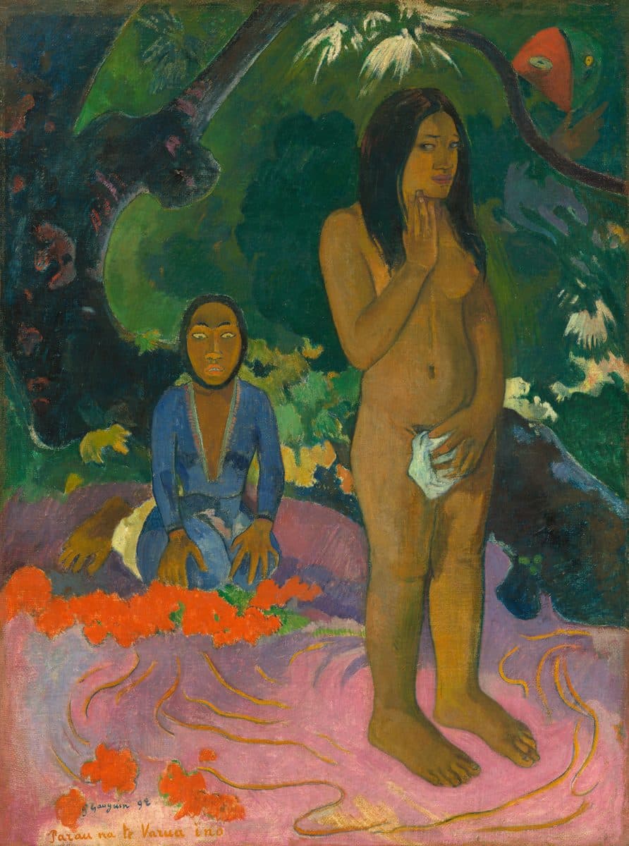 Parau na te Varua ino (Words of the Devil) by Paul Gauguin
